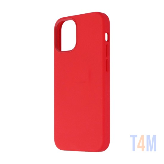 Capa de Silicone para Apple iPhone 12 Mini Vermelho